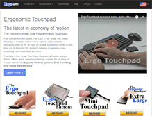 Tablet Screenshot of ergonomictouchpad.com